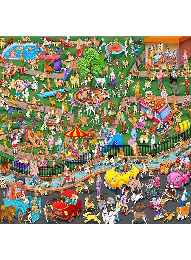 Blppldyci 1000 Piece Puzzles for Adults - Dog Party - Jigsaw Puzzles for Adults and Kids 1000 Piece Educational Games Colorful Puzzles for Home Decoration(27.6"x 19.7") - Image 1